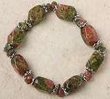 Stretch Bracelet - Unakite Beads