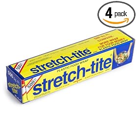 Stretch-tite  Plastic Food Wrap, 500 Sq. Ft., 516.12-Ft.  x 11.5/8-Inch Rolls (Pack of 4)