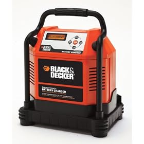 Black & Decker BC25EWB 25 Amp High Frequency Battery Charger with Smart Interface