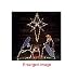 CHRISTMAS LIGHTED NATIVITY AND STAR CHRISTMAS YARD OUTDOOR/INDOOR DECORATION