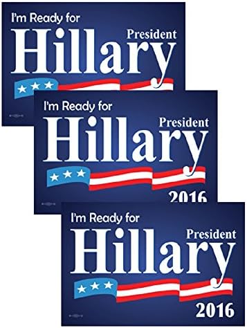 Hillary Clinton Campaign Posters Signs 2016 Set of 3 NEW