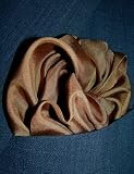Fine Chocolate Brown Silk Pocket Square, 100% Silk - by Royal Silk
