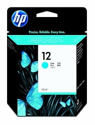 HP 12 Cyan Ink Cartridge in Retail Packaging