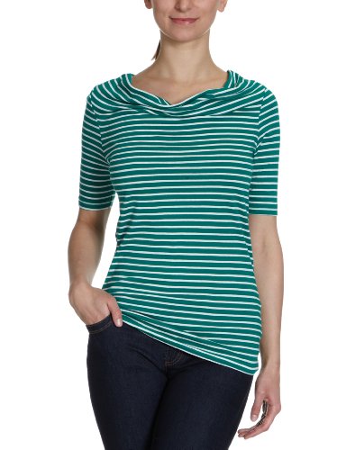 VERO MODA Damen T-Shirt, gestreift 10085221 Dear Waterfall, Gr. 40 (L), Mehrfarbig (ULTRAM Preisvergleich