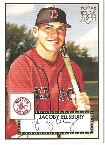 2007 Topps 52 # 91 Jacoby Ellsbury (RC) - Boston Red Sox - Rookie Baseball Card - In Protective Display Case