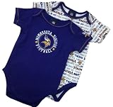 Minnesota Vikings Two Pack Bodysuit, 18 Months