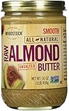 Woodstock Unsalted Raw Almond Butter Smooth 16 ounce.