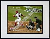 Nick Johnson 4/14/05 - 1st Hit At RFK Stadium In More Than 33 Years Double Matted 8 X 10 Photog