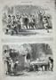 1857 Chinese Sketches Mandarin Punishment Cangue Men