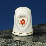 Ceramic Thimble - WARSZAWA Shield