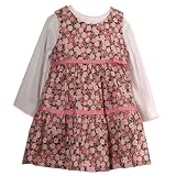 Little Girls Fall Clothing Cute FLORAL Long Sleeve Dress RARE EDITIONS Girl 4-6X