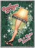 A Christmas Story Movie LEG LAMP Throw Blanket Afghan