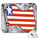 Mousepad - 9.25 x 7.75 Designer Mouse Pads - Design: Flag - Liberia (MPFG-111)