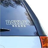 Baylor Bears White Wordmark Decal