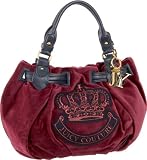 Juicy Couture Fashion Velour Medium Freestyle Satchel,Burgundy,one size