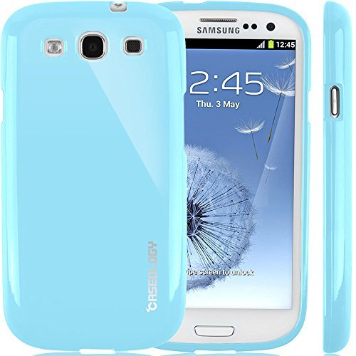 Galaxy S3 Case, Caseology [Drop Protection] Samsung Galaxy S3 Case [Sky Blue] Slim Fit TPU Cover [Shock Absorbent] Armor Bumper Galaxy S3 Case [Made in Korea] (for Samsung Galaxy S3 Verizon, AT&T Sprint, T-mobile, Unlocked)