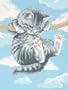 Dimensions Needlecrafts Paintworks Paint By Number, Hang On Kitty