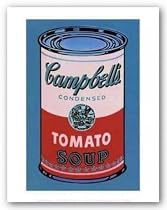 Campbell's Soup Can, 1965 (pink and red) by Andy Warhol 12"x8" Art Print Poster