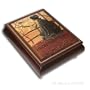 Jewelry Box, Italian Inlaid Wooden Musical Jewelry Box, Plays "Madame Butterfly"