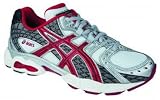 Asics Gel Nimbus 10 GS Junior Running Shoe (White/Red UK 4)