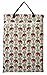 Large Hanging Wet/Dry Cloth Diaper Pail Bag for Reusable Diapers or Laundry (Red Elephant)