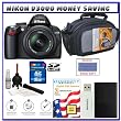 Nikon D3000 10MP Digital SLR Camera w/ 18-55mm f/3.5-5.6G AF-S DX VR Nikkor Zoom Lens w/ Two (2) Transcend 8GB SDHC Card + 3-Year Extended Warranty for Nikon D Series + EN-EL9a Battery + Case + Accessory Kit