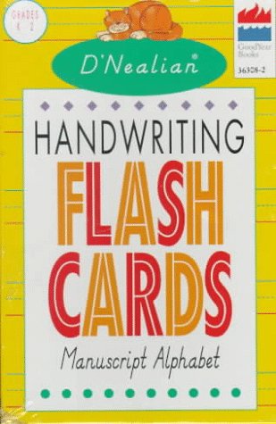 D'NEALIAN HANDWRITING MANUSCRIPT FLASH CARDS