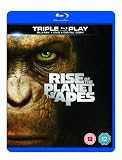 Rise of the Planet of the Apes - Triple Play (Blu-ray + DVD + Digital Copy)[Region Free] DVD