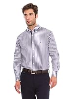 Pedro del Hierro Camisa Fantasía Rayas (Violeta / Blanco)