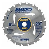 Buy 10 Pack Irwin 24021 Marathon 6-1 2 x 20 Tooth Framing and Ripping Cordless... by Marathon