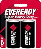 Eveready Heavy Duty 1250BP-2 D Batteries (2-Pack)