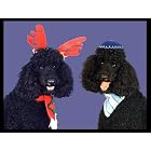 Pet Star Interfaith Cards - Black Poodles by  Pet Star Photography