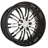 18x8 Privat Bremsen-S (Black w Machined Spokes) Wheels Rims 5x114.3 (BN88514405) by Privat