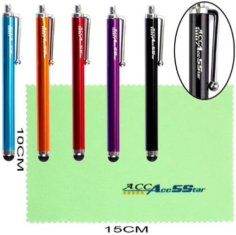 ACC5Star(TM) New Fashion Printed Card Slots Flip Folio Stand Holder Leather Wallet Case Cover Skin for Alcatel One Touch Pop C9 + High Quality Random Color Stylus + 10*15 Cm Green Soft Clean Cloth with Logo (Black Butterfly)