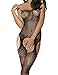 Yomoko Women Sexy Crotchless Fishnet Bodystocking Bodysuit Teddy Nightwear Lingerie