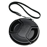 Mennon Pro Center Pinch 77mm Snap-On Lens Cap with Leash
