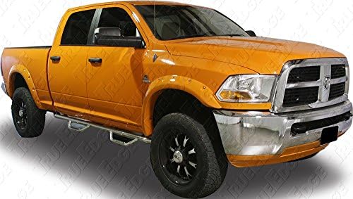 True Edge FLZ209205 Rivetz Style Fender Flares for 2010 - 2016 Dodge Ram 2500/3500 - X8/DX8 - Black Crystal