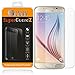 [2-Pack] For Samsung Galaxy S6 - SuperGuardZ Tempered Glass Screen Protector, 9H, 0.3mm, 2.5D Round Edge, Anti-Scratch, Anti-Bubble