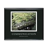 Advantus Communication Framed Motivational Print 30w X 24h High-Gloss Black Lacquer Frame New