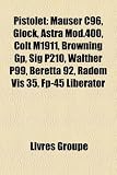 Pistolet: Mauser C96, Glock, Colt M1911, Astra Mod.400, Browning GP, Sig P210, Beretta 92, Desert Eagle, Luger P08, Radom VIS 35