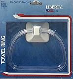 ACE Hardware- LIBERTY HARDWARE D317W DECORA BATHWARE TOWEL RING WHITE & CLEAR