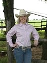 Walls Ladies Western Long Sleeve Twill Snap Blouse 100% Cotton
