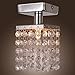 LightInTheBox Mini Semi Flush Mount in Crystal (Chrome Finish), Modern Home Ceiling Light Fixture Flush Mount, Pendant Light Chandeliers Lighting, Voltage=110-120V