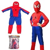 Kids Children Spiderman Outfit Costume Fancy Dress Party
