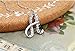 Diamante Initial Pendant Necklace Fashion Chain 25 1/2 Inches Long A-Z