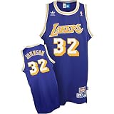 Search : Magic Johnson Jersey: adidas Purple Throwback Swingman #32 Los Angeles Lakers Jersey