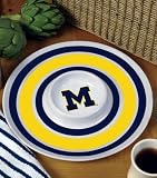Michigan Wolverines Memory Company Team 14 Inch Melamine Serving Tray NCAA College Athletics Fan Shop Sports Team Merchandise