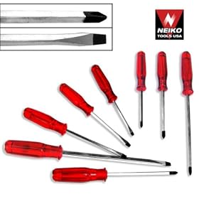 8pc Go Thru Hammer Head Screwdriver Tool Set by 