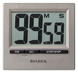 BonJour Large Readout Chefs Kitchen Timer, Graphite Gray