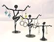 Jewelry Display Stand - 3 pcs - Black Dancers